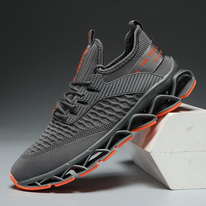 Men’s Lightweight Blade Sneakers – All-Black Street Style | Free Shipping