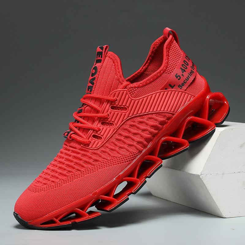 Men’s Lightweight Blade Sneakers – All-Black Street Style | Free Shipping