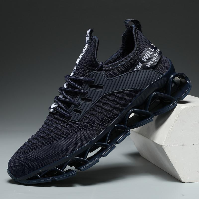Men’s Lightweight Blade Sneakers – All-Black Street Style | Free Shipping